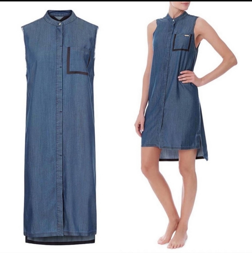 Sweaty Betty Chambray sleeveless dress